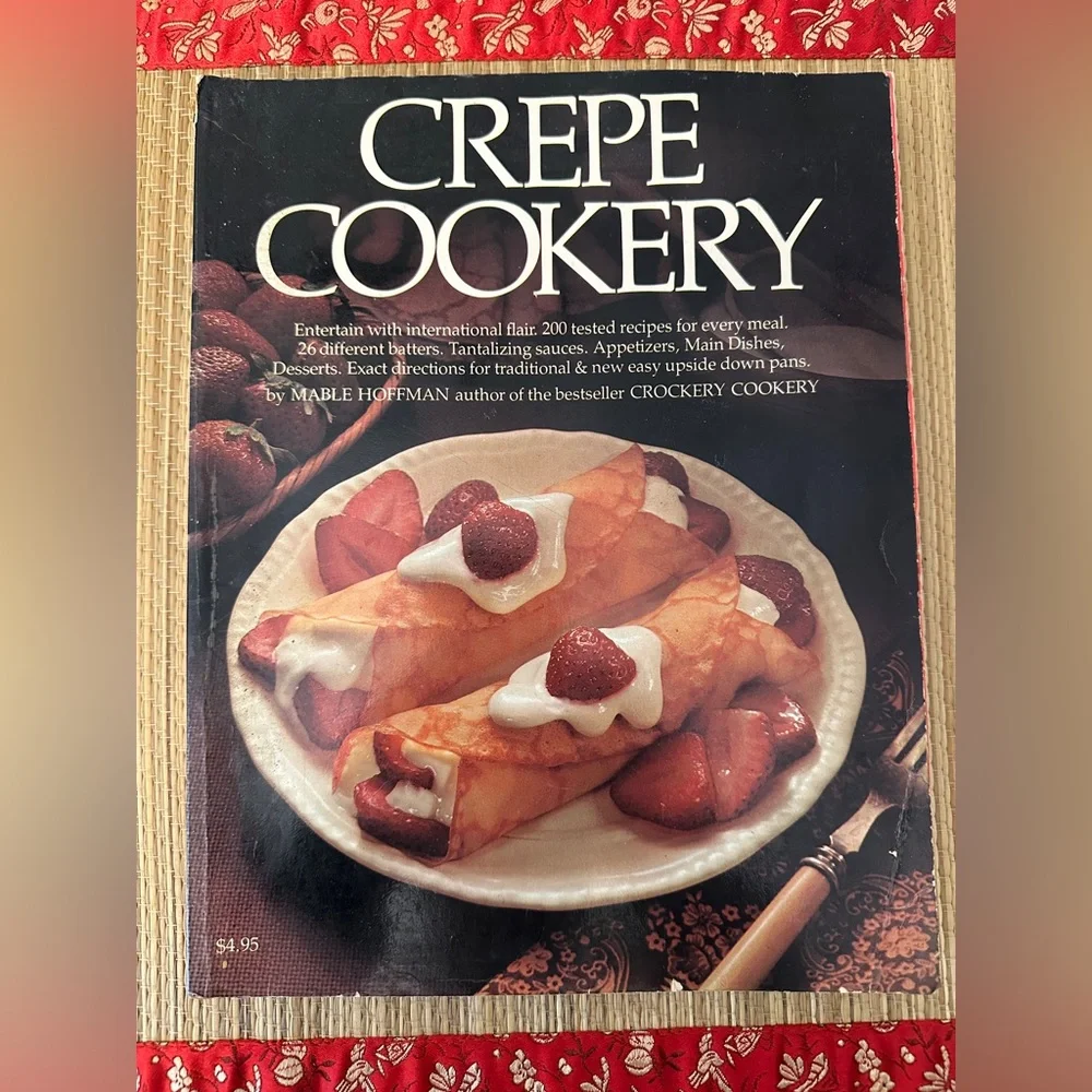Crepe Cookery Cookbook By Mable Hoffman HP Books 1976 Paperback Illustrated